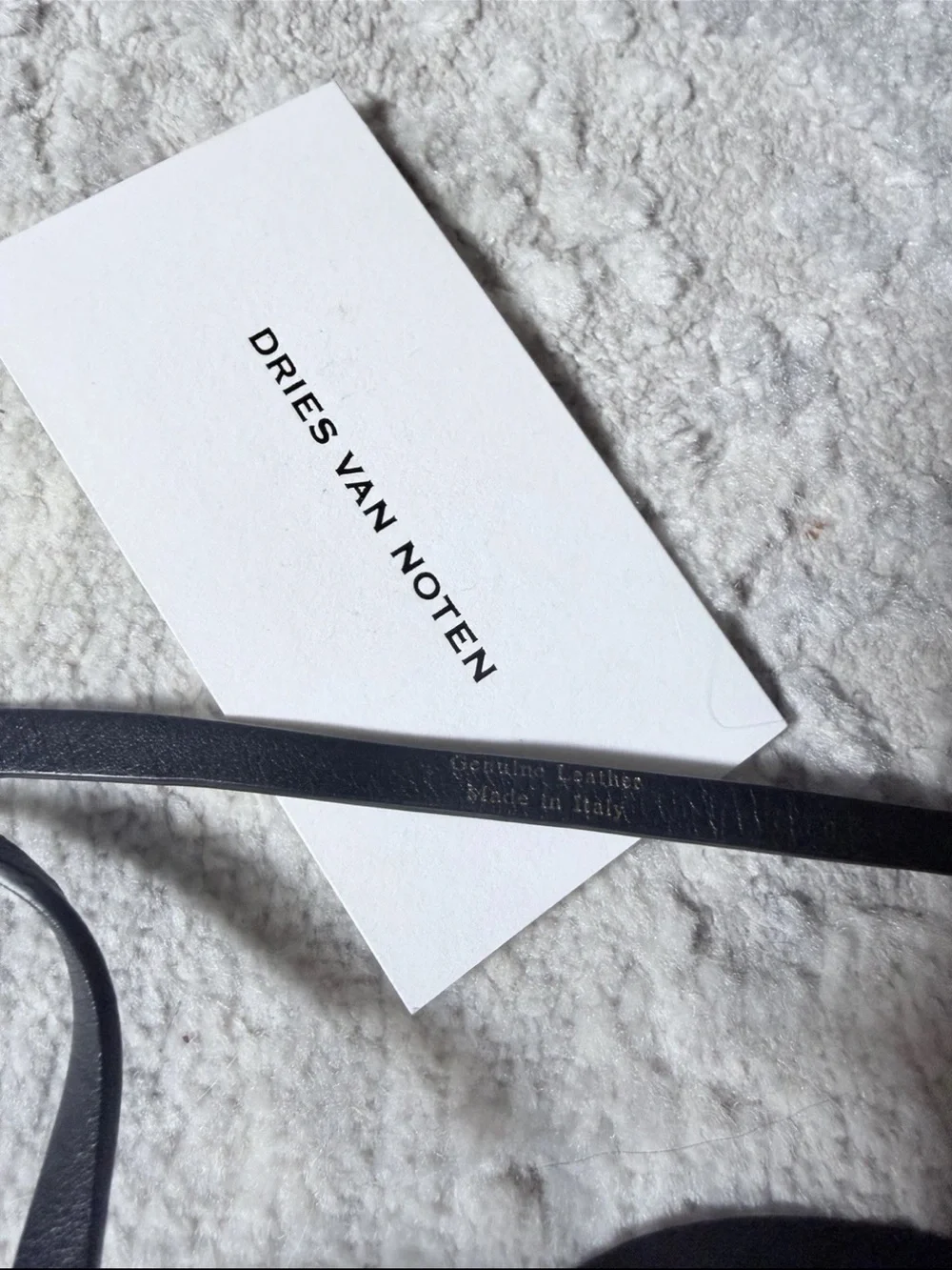 Dries Van Noten Black Women’s O-Ring Belt - Size 70 - NWB - Goth Avant-Garde